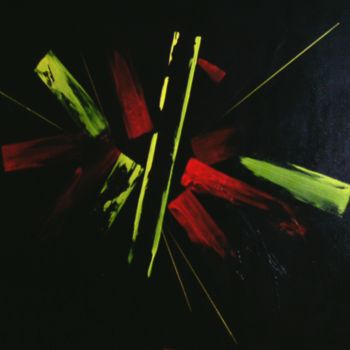 Painting titled "Fluorescence" by Sebastien Doello, Original Artwork