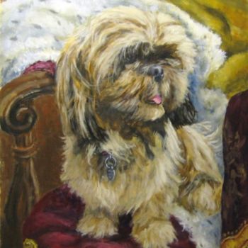 Painting titled "Her Royal Highness" by Father Douglas, Original Artwork, Oil