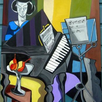 Painting titled "CONCERTO" by Michel Doisneau, Original Artwork, Oil