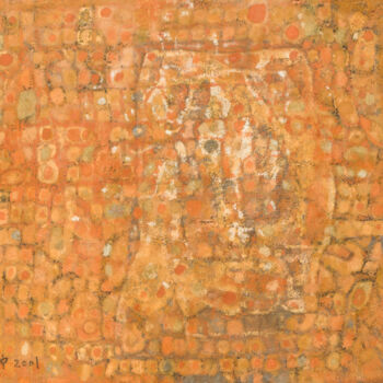Картина под названием "untitled_2001" - Dojoong Jo, Подлинное произведение искусства, Пигменты