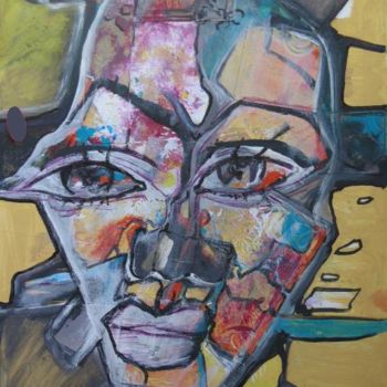 Peinture intitulée "sans titre" par Amor Driss Dokman, Œuvre d'art originale