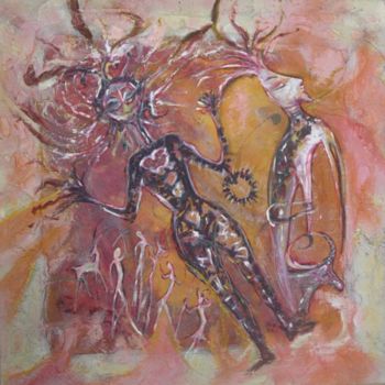 Painting titled "sans titre" by Amor Driss Dokman, Original Artwork