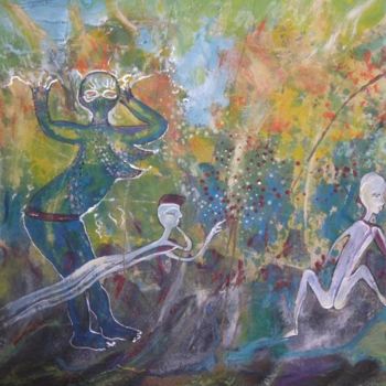 Pintura titulada "sans titre" por Amor Driss Dokman, Obra de arte original