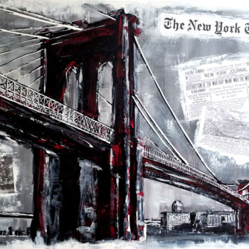 Painting titled "New York - Brooklyn…" by Dol, Original Artwork