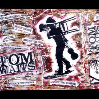 Peinture intitulée "Tom Waits" par Dol, Œuvre d'art originale, Acrylique