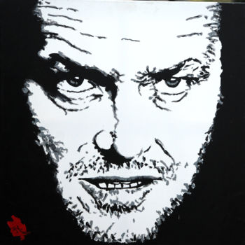 Painting titled "Jack Nicholson" by Dol, Original Artwork, Acrylic