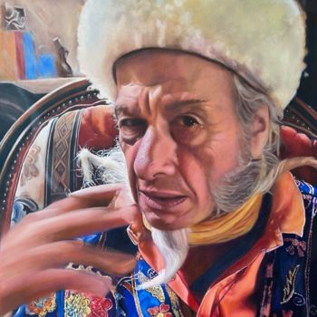 Pittura intitolato "Portrait of William" da Dolgor Dugarova (Dolgor Art), Opera d'arte originale, Olio
