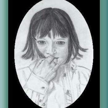 Рисунок под названием "Girl" - Dolores Fegan, Подлинное произведение искусства