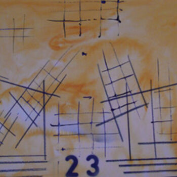 Painting titled "URBANIZACIÓN II" by Maria Dolores Leal, Original Artwork