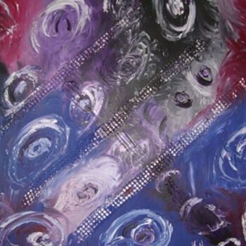 Painting titled "TRISTEZA VISCERAL" by Maria Dolores Leal, Original Artwork