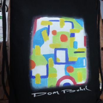 Art textile intitulée "Sac à Dom série 05" par Dom Bohel, Œuvre d'art originale, Acrylique