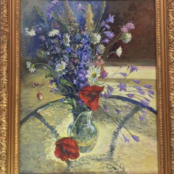 绘画 标题为“цветы в вазе” 由Мария Шокола, 原创艺术品, 彩画