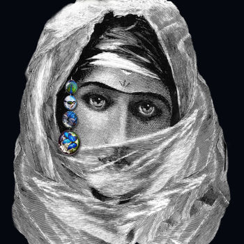 Digitale Kunst mit dem Titel "Scheherazade" von Dodi Ballada, Original-Kunstwerk, 2D digitale Arbeit
