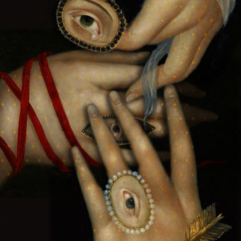 Arts numériques intitulée "Jeux de mains" par Dodi Ballada, Œuvre d'art originale, Peinture numérique