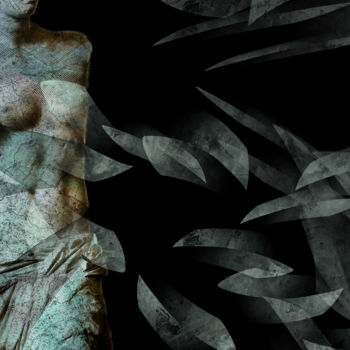 Digitale Kunst getiteld "Broken masterpiece…" door Dodi Ballada, Origineel Kunstwerk, Digitaal Schilderwerk