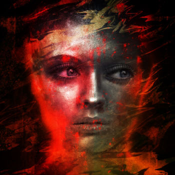 Digital Arts titled "Waiting for you" by Dodi Ballada, Original Artwork, Digital Painting