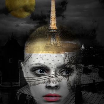 제목이 "La Parisienne"인 디지털 아트 Dodi Ballada로, 원작, 디지털 페인팅