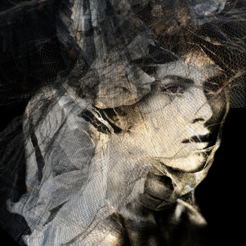 Arts numériques intitulée "La voilette" par Dodi Ballada, Œuvre d'art originale, Peinture numérique