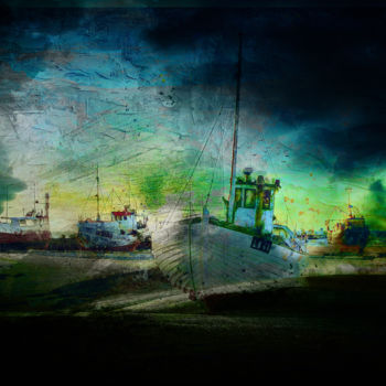 Digital Arts titled "Calme avant la temp…" by Dodi Ballada, Original Artwork, Digital Painting