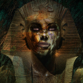 Digital Arts titled "Nefertiti  dynasty" by Dodi Ballada, Original Artwork, Digital Painting