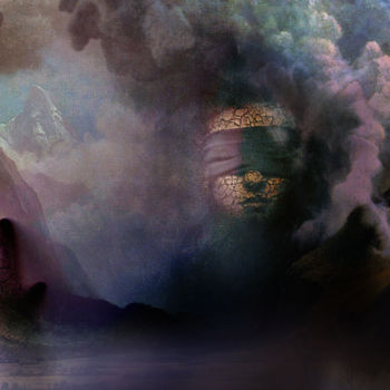 Digitale Kunst mit dem Titel "Skywalker" von Dodi Ballada, Original-Kunstwerk, Digitale Malerei
