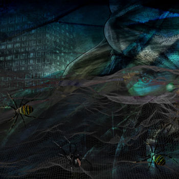 Arts numériques intitulée "science fiction" par Dodi Ballada, Œuvre d'art originale, Peinture numérique