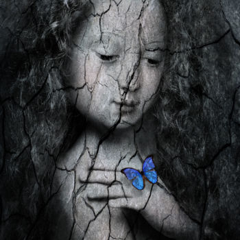 "papillon bleu" başlıklı Dijital Sanat Dodi Ballada tarafından, Orijinal sanat, Dijital Resim
