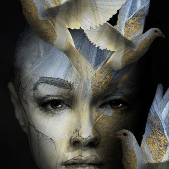 Arts numériques intitulée "goddess of magic" par Dodi Ballada, Œuvre d'art originale, Peinture numérique