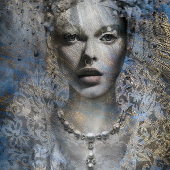 Digital Arts titled "white queen" by Dodi Ballada, Original Artwork, Digital Painting
