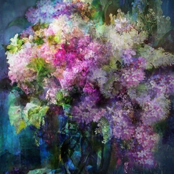 Digital Arts titled "lilas" by Dodi Ballada, Original Artwork, Digital Painting