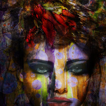 Digital Arts titled "meltdown" by Dodi Ballada, Original Artwork, Digital Painting