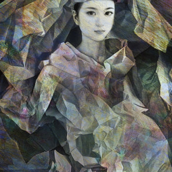 Digital Arts με τίτλο "Himiko Japanese Que…" από Dodi Ballada, Αυθεντικά έργα τέχνης, Ψηφιακή ζωγραφική