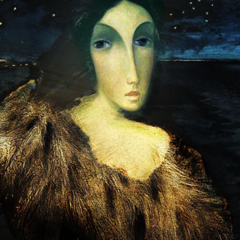Arte digitale intitolato "l'atente" da Dodi Ballada, Opera d'arte originale, Pittura digitale