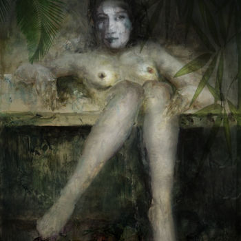 Digital Arts titled "histoire de femme" by Dodi Ballada, Original Artwork, Digital Painting