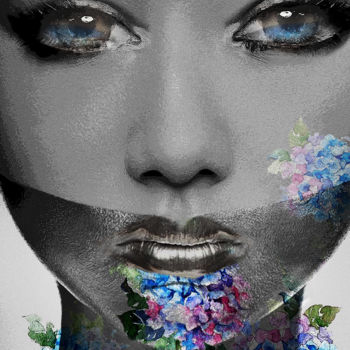 Цифровое искусство под названием "beauty in bloom" - Dodi Ballada, Подлинное произведение искусства, Цифровая живопись