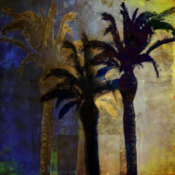 Digitale Kunst mit dem Titel "coucher du soleil d…" von Dodi Ballada, Original-Kunstwerk, Digitale Malerei