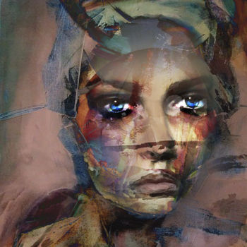 Digital Arts titled "clairvoyante" by Dodi Ballada, Original Artwork, Digital Painting