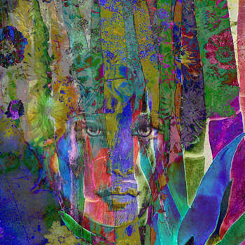 Arts numériques intitulée "conter fleurette" par Dodi Ballada, Œuvre d'art originale, Peinture numérique