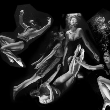 Fotografia intitulada "ballet aquatique" por Dodi Ballada, Obras de arte originais, Fotografia Manipulada