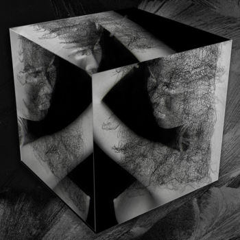 Digital Arts titled "magic cube" by Dodi Ballada, Original Artwork, Digital Painting