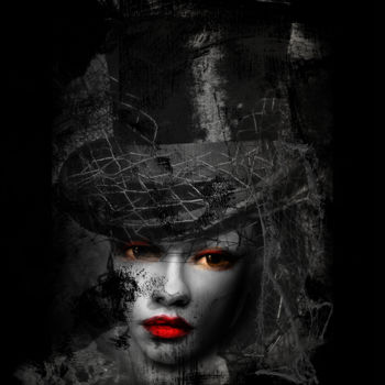 Digital Arts titled "top hat" by Dodi Ballada, Original Artwork, Photo Montage