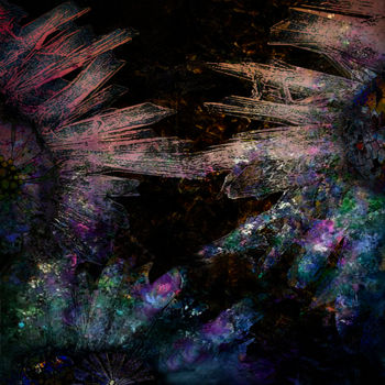 Digital Arts titled "Flowers Never Sleeps" by Dodi Ballada, Original Artwork, Digital Painting