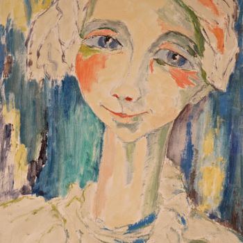 Pintura intitulada "Marie-Claire (parur…" por Dominique Bertrand, Obras de arte originais, Óleo