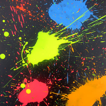 Malerei mit dem Titel "Simple mind 6" von Ami Nº1, Original-Kunstwerk, Sprühfarbe