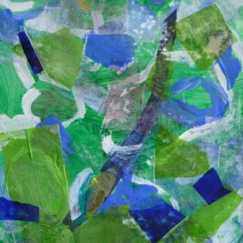 Peinture intitulée "cromatico verde 2" par Domenico Asmone, Œuvre d'art originale, Acrylique