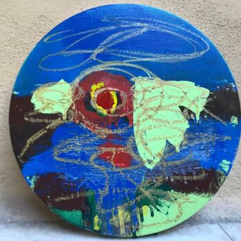 Painting titled "#Chernobyl" by Domenico Di Caterino, Original Artwork, Enamel Mounted on Wood Stretcher frame