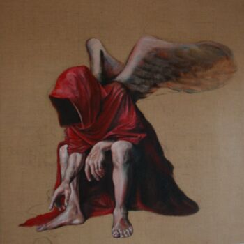 Ζωγραφική με τίτλο "Angel" από Domenico Gareri (DEO), Αυθεντικά έργα τέχνης, Λάδι