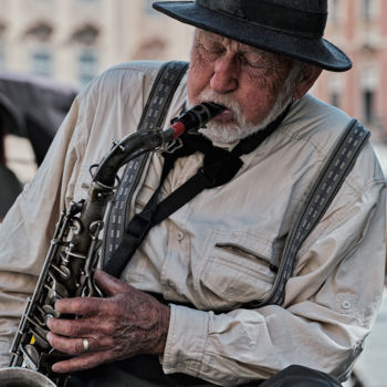 "Old Jazzman" başlıklı Fotoğraf Domenico Guddo tarafından, Orijinal sanat