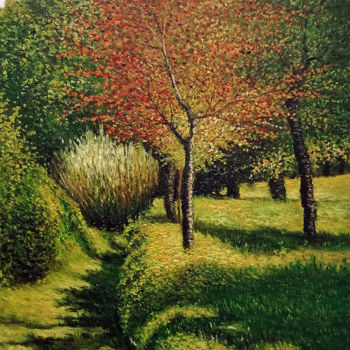 Peinture intitulée "IN CAMPAGNA" par Domenico Ursillo, Œuvre d'art originale, Huile