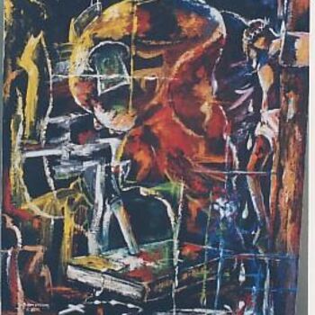 Painting titled "crucifixion" by Duckens Domersan, Original Artwork